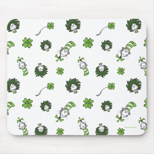 Dr. Seuss | Katze im Hutklemmmuster Mousepad (Vorne)