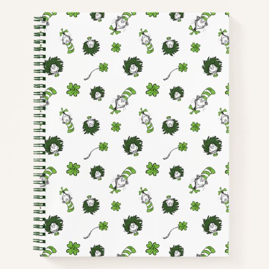 Dr. Seuss | Katze im Hutklemmmuster Notizblock (Vorderseite)