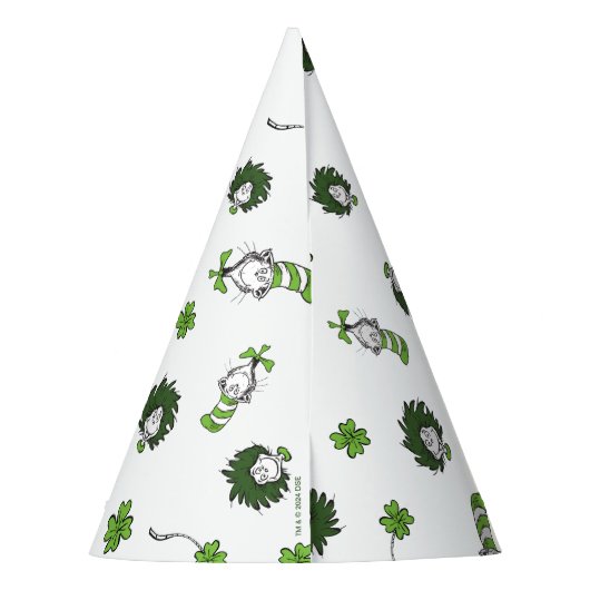 Dr. Seuss | Katze im Hutklemmmuster Partyhütchen (Rückseite)