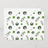 Dr. Seuss | Katze im Hutklemmmuster Postkarte (Vorne/Hinten)