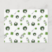 Dr. Seuss | Katze im Hutklemmmuster Postkarte (Vorderseite)