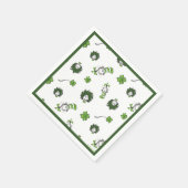 Dr. Seuss | Katze im Hutklemmmuster Serviette (Ecke)