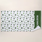 Dr. Seuss | Katze im Hutklemmmuster Strandtuch (Vorderseite)