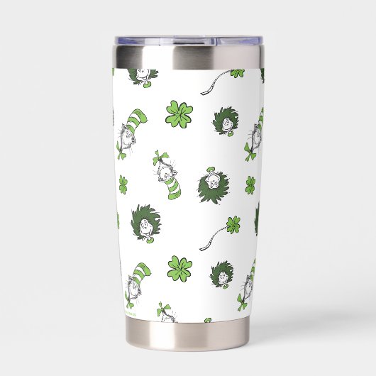 Dr. Seuss | Katze im Hutklemmmuster Thermobecher (Vorderseite)