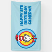 Dr. Seuss | Katze im Hutkopf-Graphic Banner (Vertikal)