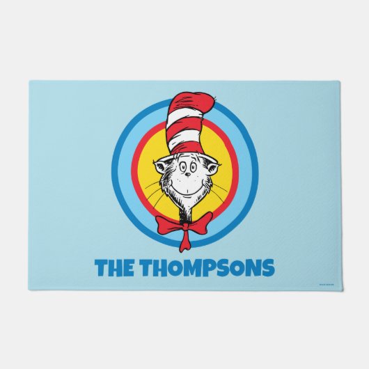 Dr. Seuss | Katze im Hutkopf-Graphic Fußmatte (Vorderseite)
