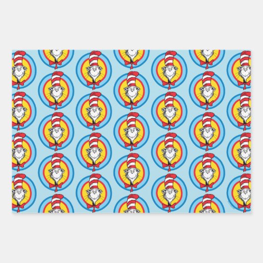 Dr. Seuss | Katze im Hutkopf-Graphic Geschenkpapier Set (Vorderseite 2)