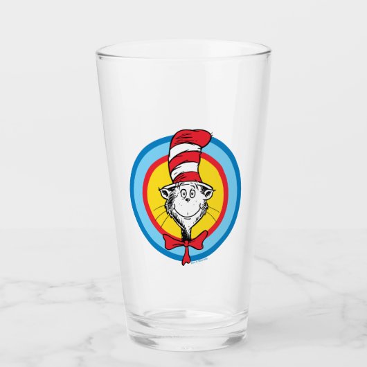 Dr. Seuss | Katze im Hutkopf-Graphic Glas (Vorderseite)