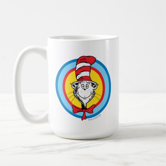 Dr. Seuss | Katze im Hutkopf-Graphic Kaffeetasse (Links)
