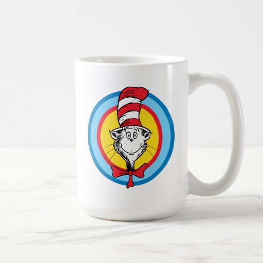 Dr. Seuss | Katze im Hutkopf-Graphic Kaffeetasse (Rechts)