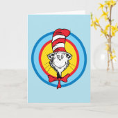 Dr. Seuss | Katze im Hutkopf-Graphic Karte (Gelbe Blume)