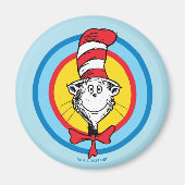 Dr. Seuss | Katze im Hutkopf-Graphic Magnet (Vorne)