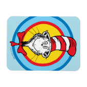 Dr. Seuss | Katze im Hutkopf-Graphic Magnet (Horizontal)