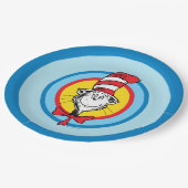 Dr. Seuss | Katze im Hutkopf-Graphic Pappteller (Schrägansicht)
