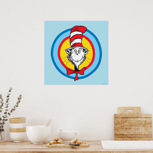Dr. Seuss | Katze im Hutkopf-Graphic Poster (Küche)