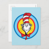 Dr. Seuss | Katze im Hutkopf-Graphic Postkarte (Vorne/Hinten)