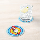 Dr. Seuss | Katze im Hutkopf-Graphic Runder Pappuntersetzer (Vor Ort)