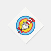 Dr. Seuss | Katze im Hutkopf-Graphic Serviette (Ecke)