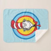 Dr. Seuss | Katze im Hutkopf-Graphic Sherpadecke (Vorderseite (Horizontal))