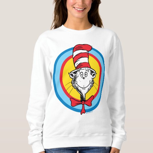 Dr. Seuss | Katze im Hutkopf-Graphic Sweatshirt (Vorderseite)