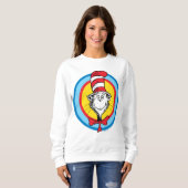 Dr. Seuss | Katze im Hutkopf-Graphic Sweatshirt (Vorne ganz)