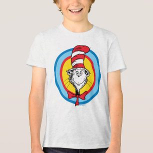 Dr. Seuss Katze im Hutkopf-Graphic Tri-Blend Shirt