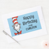 Dr. Seuss | Katze im Hutkopf - Vintag Rechteckiger Aufkleber (Umschlag)