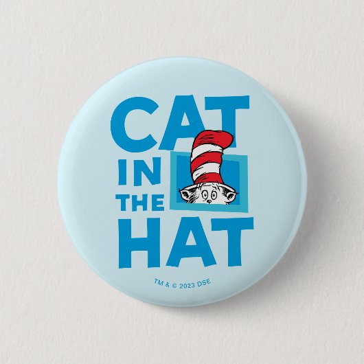 Dr. Seuss | Katze im Hutlogo Button (Vorderseite)