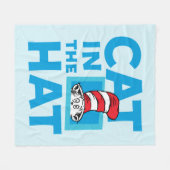 Dr. Seuss | Katze im Hutlogo Fleecedecke (Vorderseite (Horizontal))