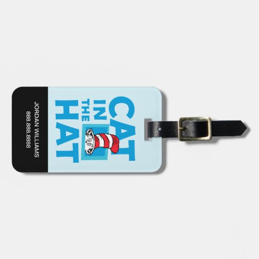 Dr. Seuss | Katze im Hutlogo Gepäckanhänger (Vorderseite horizontal)