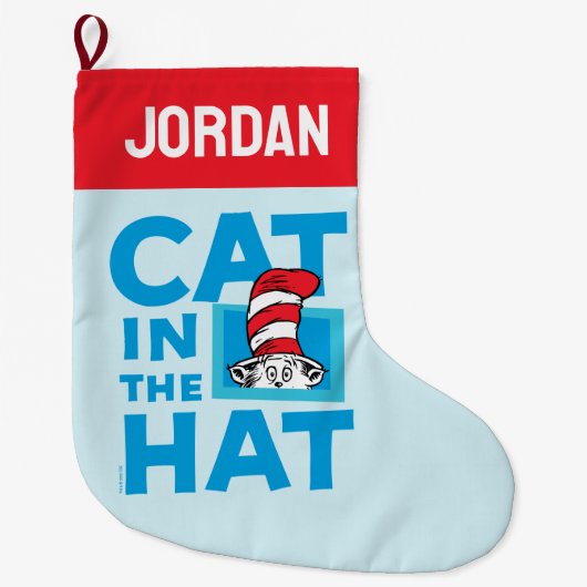 Dr. Seuss | Katze im Hutlogo Großer Weihnachtsstrumpf (Vorderseite)