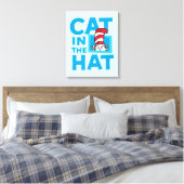 Dr. Seuss | Katze im Hutlogo Leinwanddruck (Insitu (Schlafzimmer))