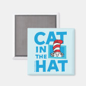 Dr. Seuss | Katze im Hutlogo Magnet (Vorderseite/Rückseite)