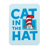 Dr. Seuss | Katze im Hutlogo Magnet (Vertikal)