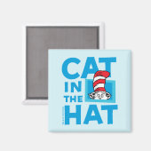 Dr. Seuss | Katze im Hutlogo Magnet (Vorderseite/Rückseite)