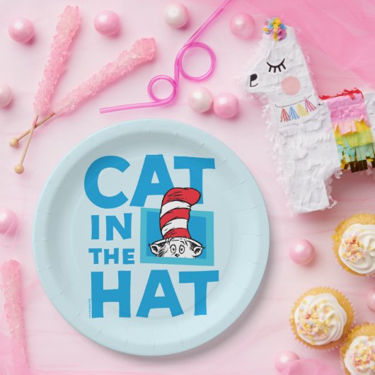 Dr. Seuss | Katze im Hutlogo Pappteller (Party)