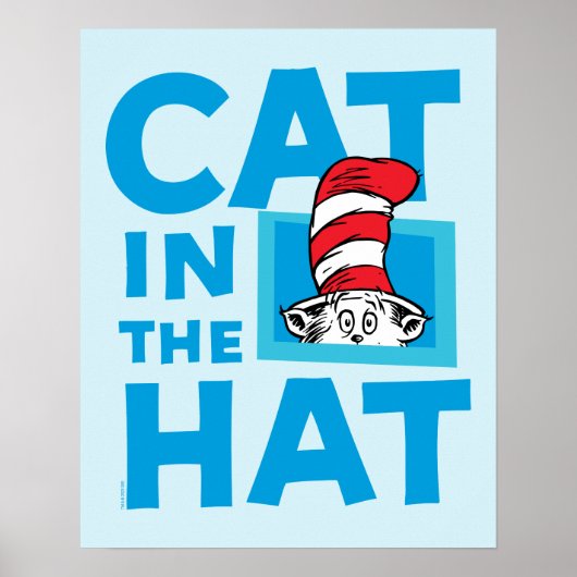 Dr. Seuss | Katze im Hutlogo Poster (Vorne)
