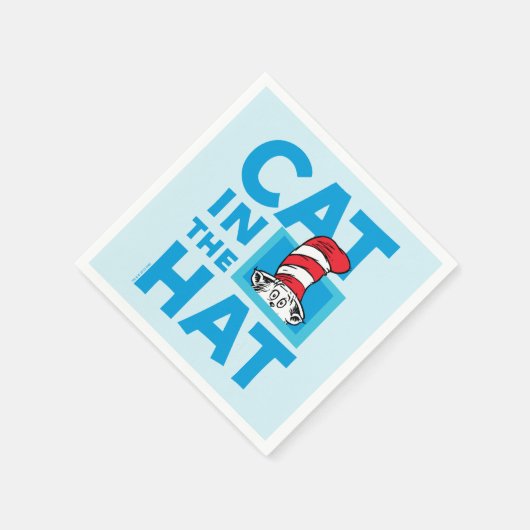 Dr. Seuss | Katze im Hutlogo Serviette (Ecke)