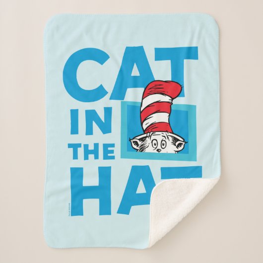 Dr. Seuss | Katze im Hutlogo Sherpadecke (Vorderseite)