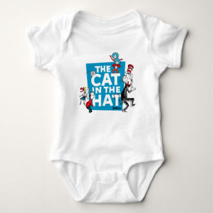 Dr. Seuss Katze im Hutlogo - Zeichen Baby Strampler