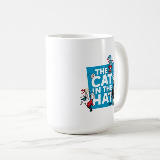 Dr. Seuss | Katze im Hutlogo - Zeichen Kaffeetasse (VorderseiteRechts)
