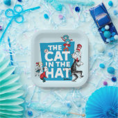 Dr. Seuss | Katze im Hutlogo - Zeichen Pappteller (Party)