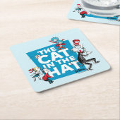 Dr. Seuss | Katze im Hutlogo - Zeichen Rechteckiger Pappuntersetzer (angewinkelt)