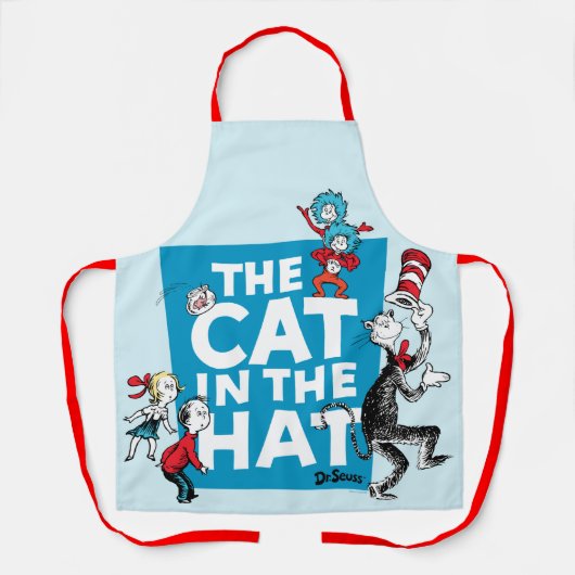 Dr. Seuss | Katze im Hutlogo - Zeichen Schürze (Vorderseite)