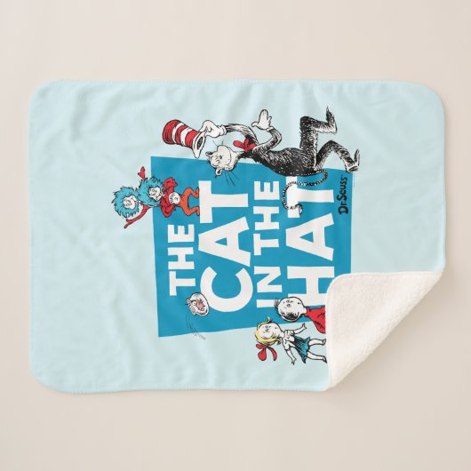 Dr. Seuss | Katze im Hutlogo - Zeichen Sherpadecke (Vorderseite (Horizontal))