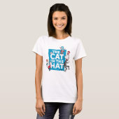 Dr. Seuss | Katze im Hutlogo - Zeichen T-Shirt (Vorne ganz)