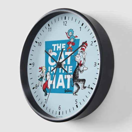 Dr. Seuss | Katze im Hutlogo - Zeichen Uhr (Winkel)