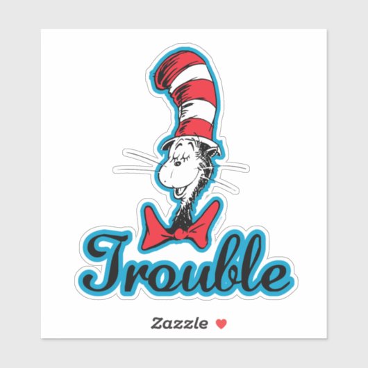 Dr. Seuss | Katze im Hutproblem Aufkleber (Blatt)