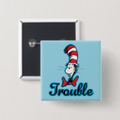 Dr. Seuss | Katze im Hutproblem Button (Vorne & Hinten)
