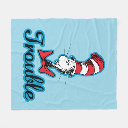 Dr. Seuss | Katze im Hutproblem Fleecedecke (Vorderseite (Horizontal))
